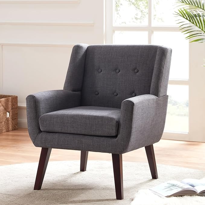 Accent Chair Living Room Chair, Upholstered Button Tufted Armchai