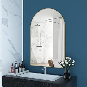 Wall Mirror for Bathroom, Bedroom, Living Room - 36 x 24 Inch Oval Wall Mounted Make