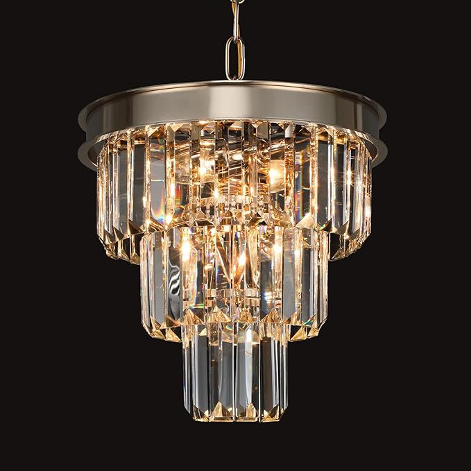 Crystal Chandeliers for Dining Room Light Fixtures Over Table