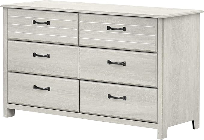 Ulysses 6-Drawer Double Dresser, Winter Oak