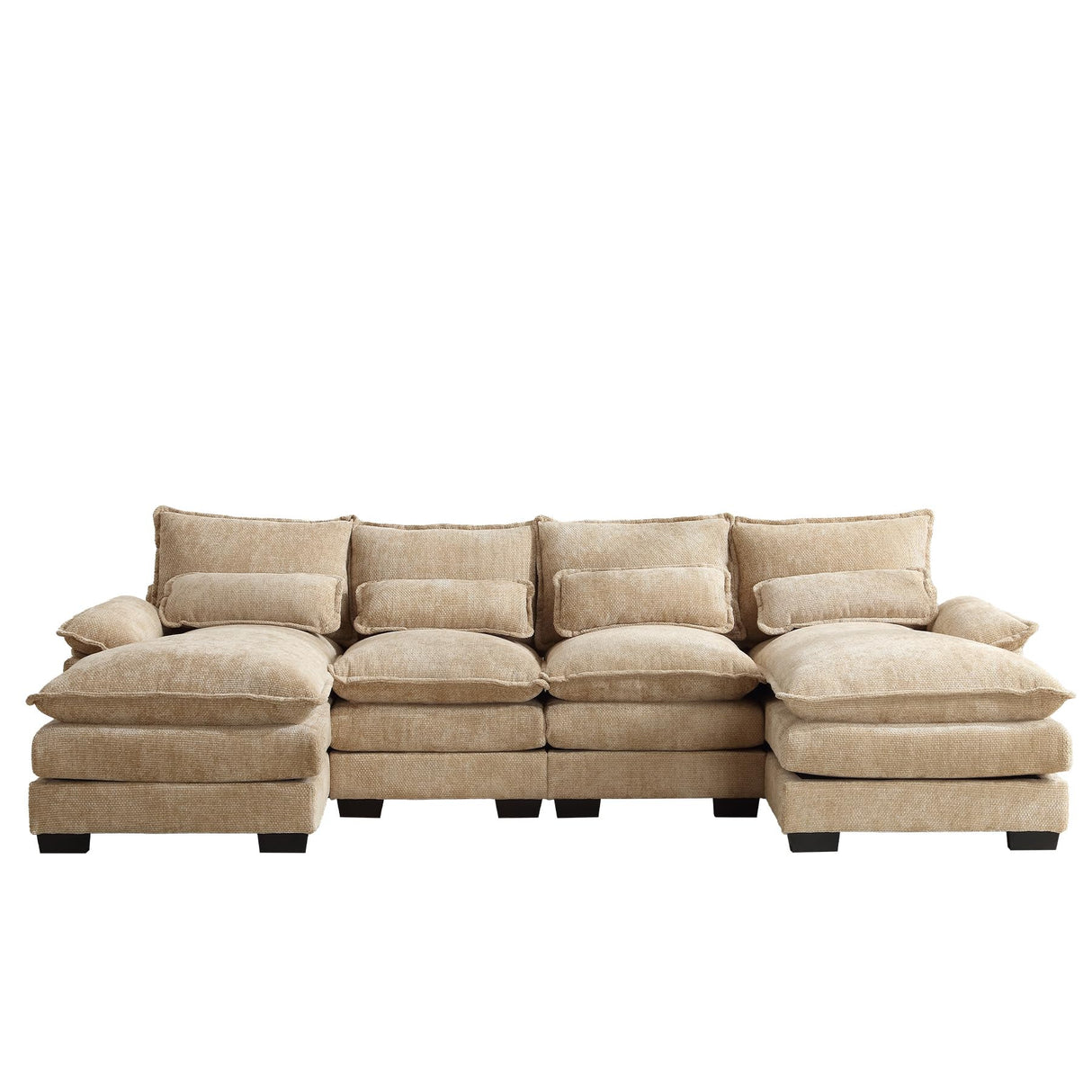Modern Chenille Modular Comfy Sofa Cloud Couch for Living Room