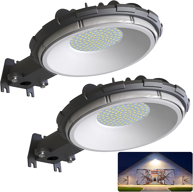 LED Barn Light, Dusk to Dawn Outdoor Lighting with 80W 10000LM 5000K Daylight