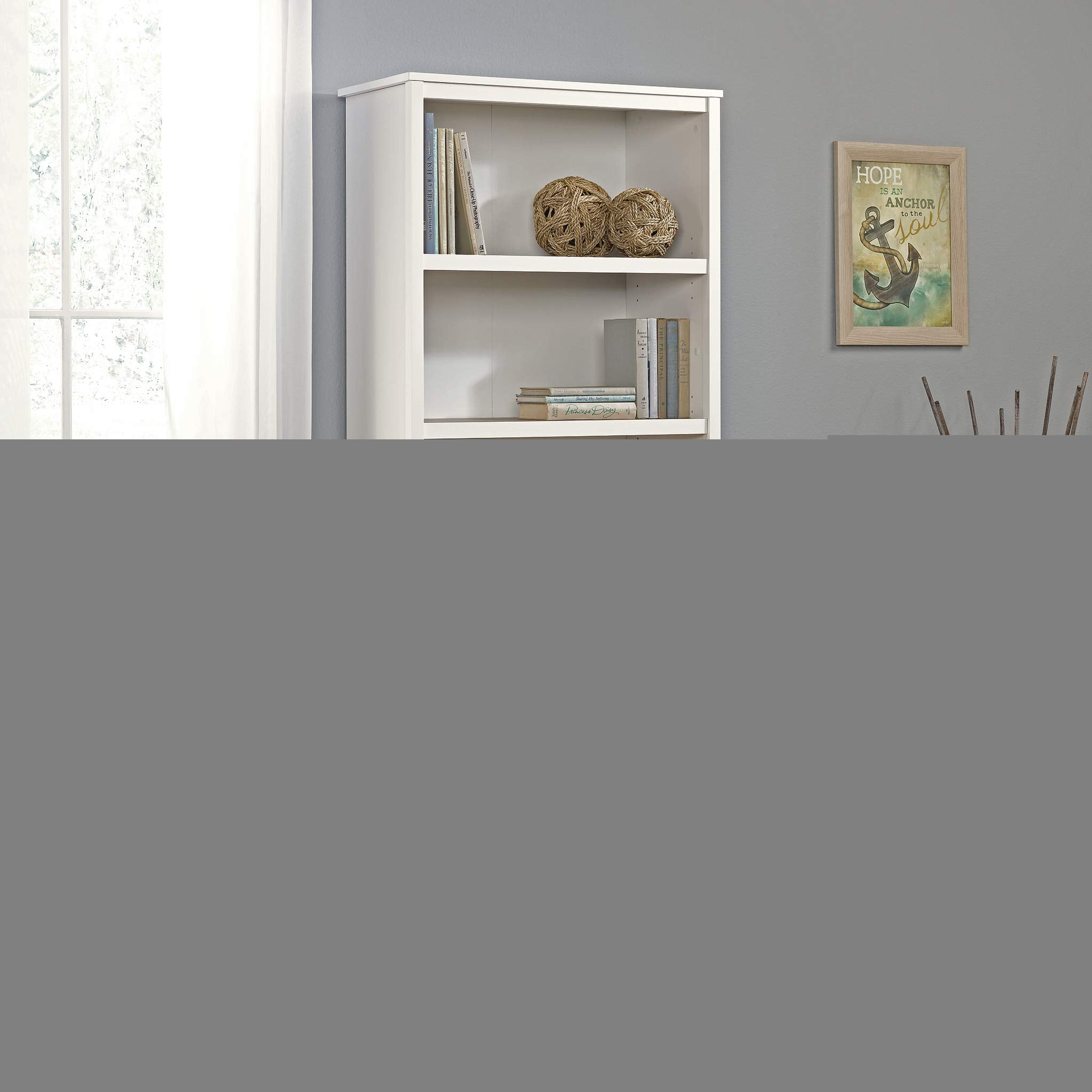 Cottage Road Library with Doors/book shelf, L: 29.29" x W: 13.98" x H: 71.5