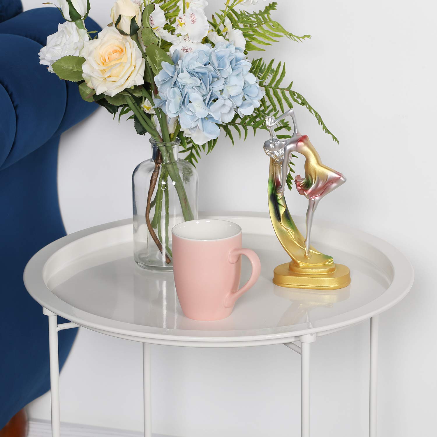 Tray Metal End Anti-Rust and Waterproof Indoor&Outdoor Snack and Coffee