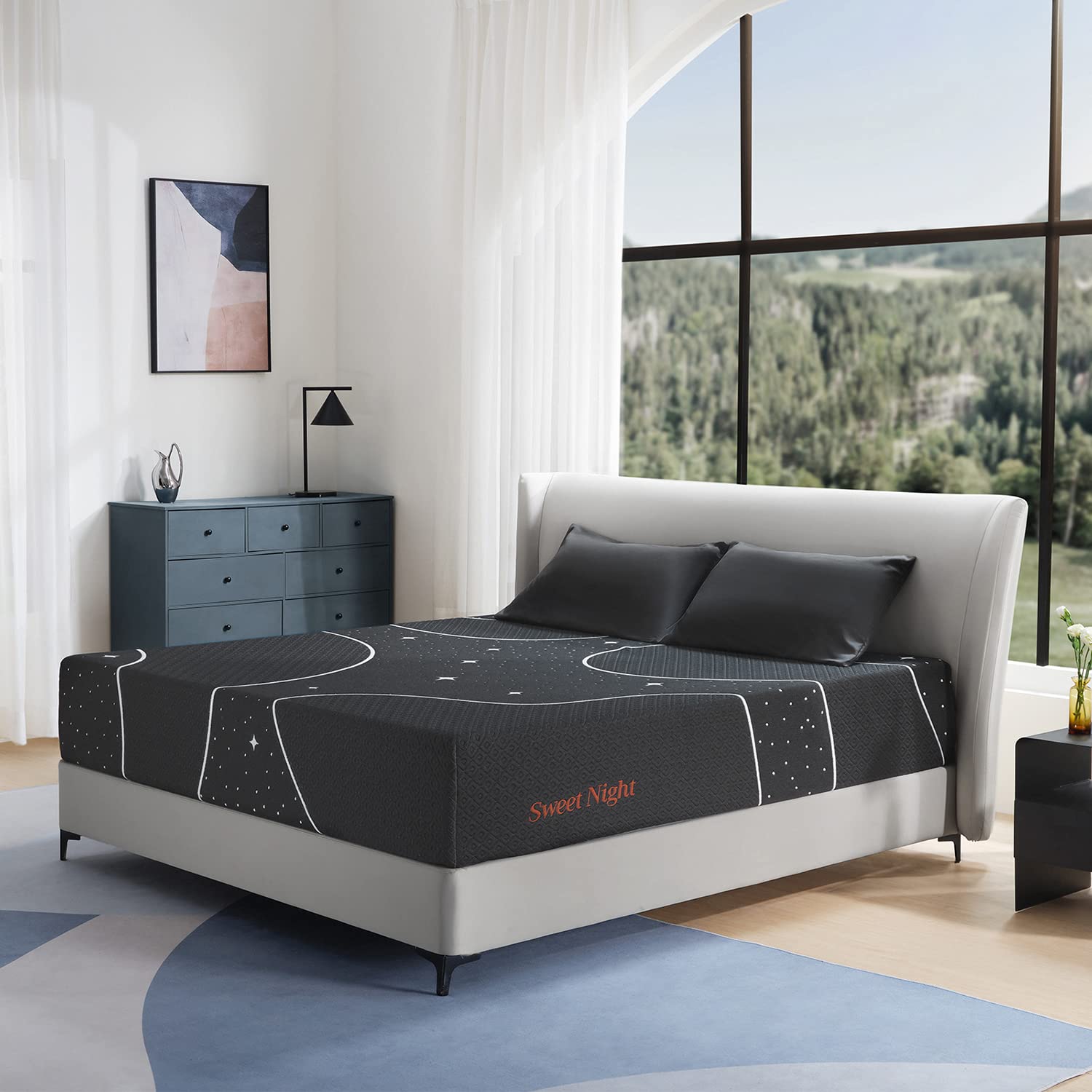 Queen Mattress, 12 Inch Gel Memory Foam Mattress in a Box, Plush Comfort Queen Size