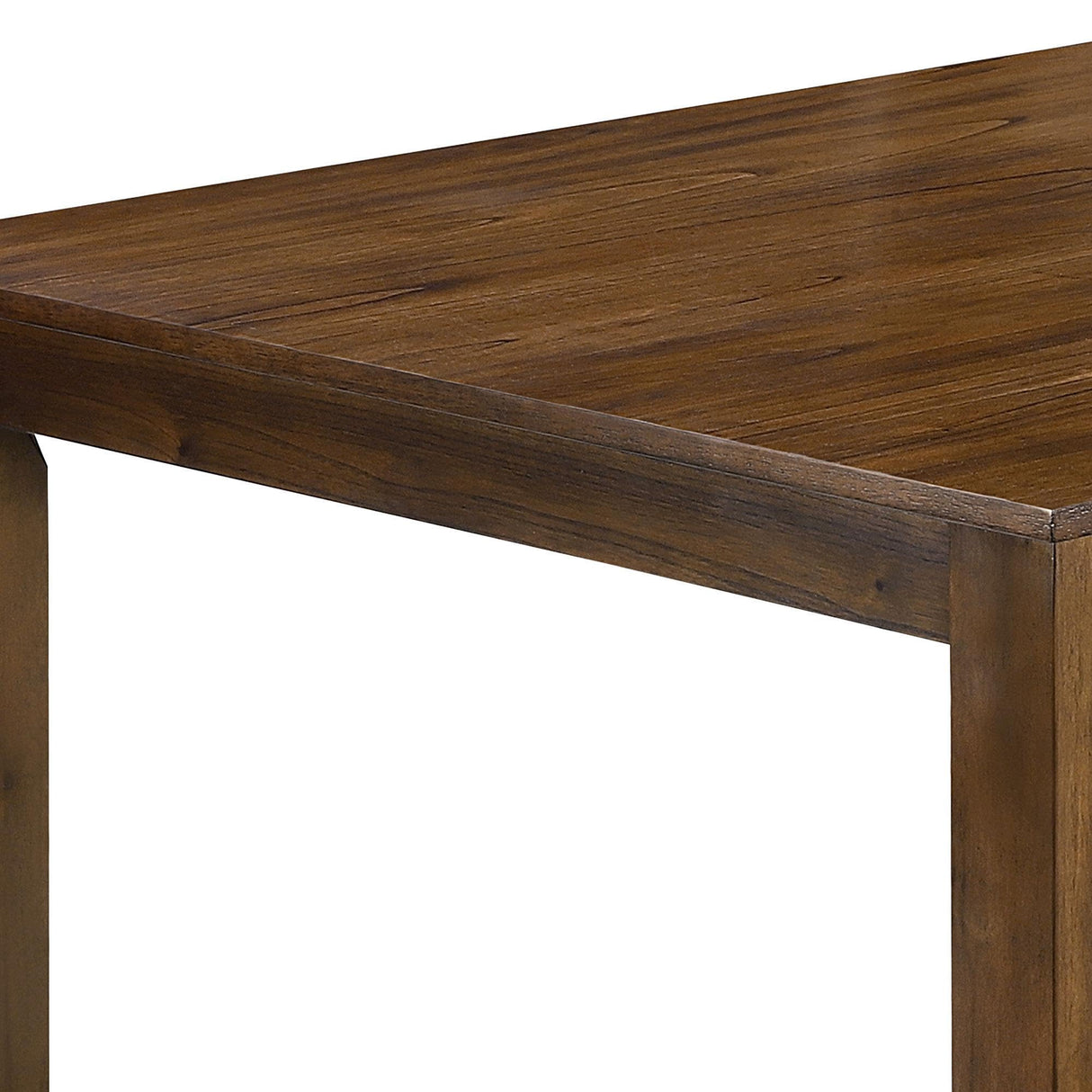 6, Rubber Wood Dining Table with 6 Cushioned Chairs Rustic Kitchen Table, 60" L x 36" W