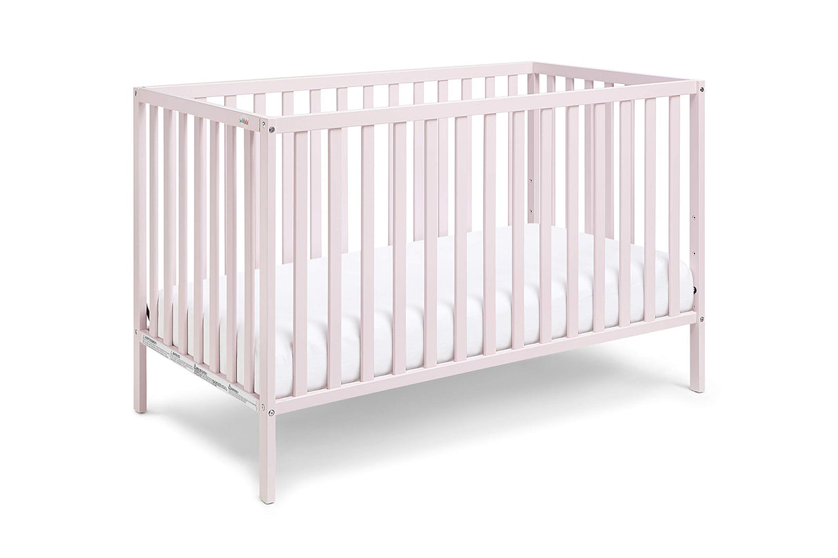 3 in 1 Convertible Crib, Pastel Pink