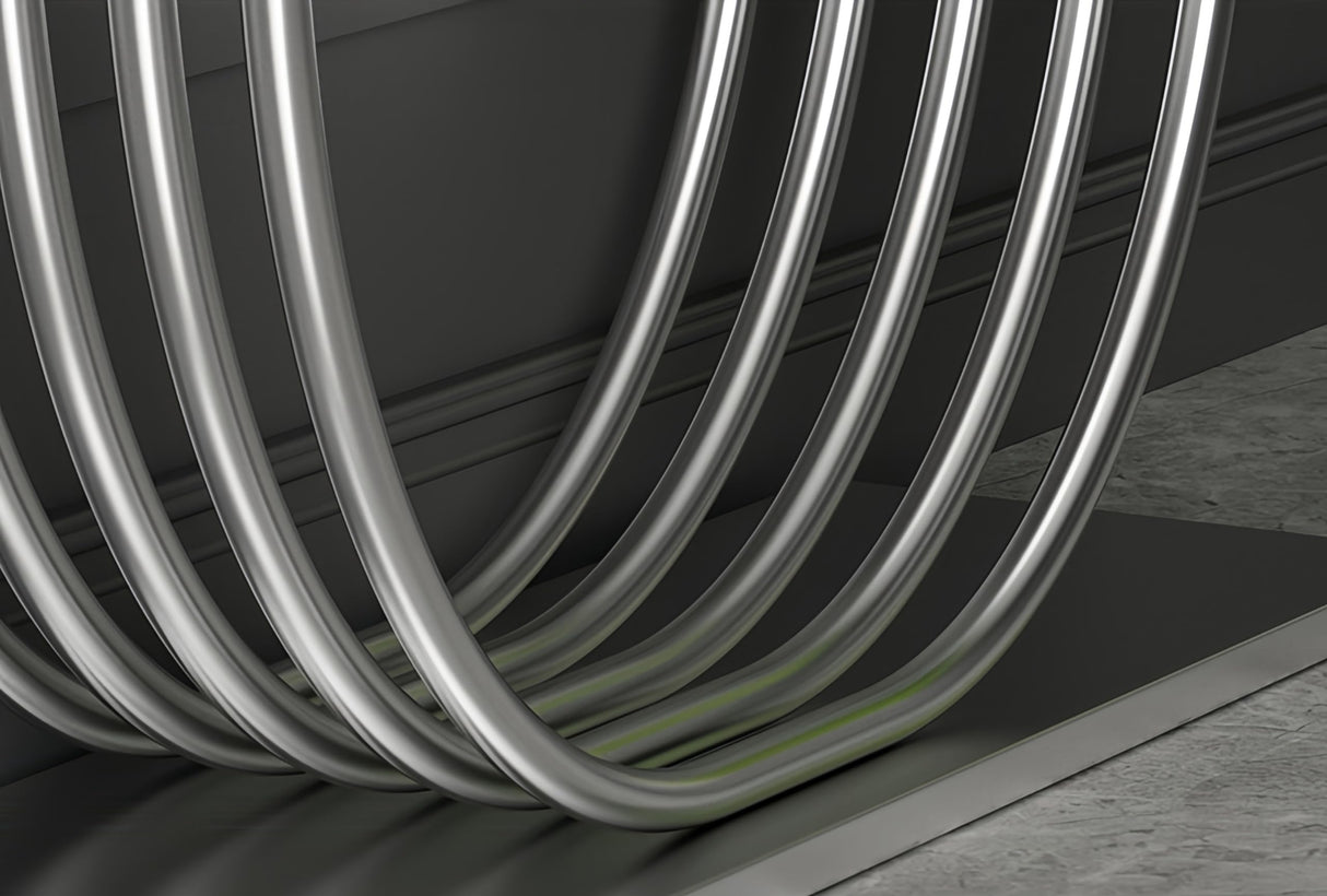 Console Table 35.4" High Marble Accent Table for Hall Nordic Marble Ultra Narrow