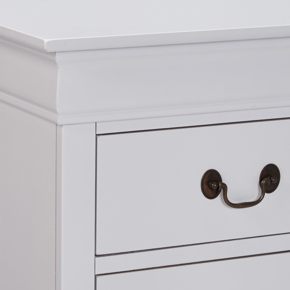 Louis Philippe 2-Drawer Nightstand White 204692