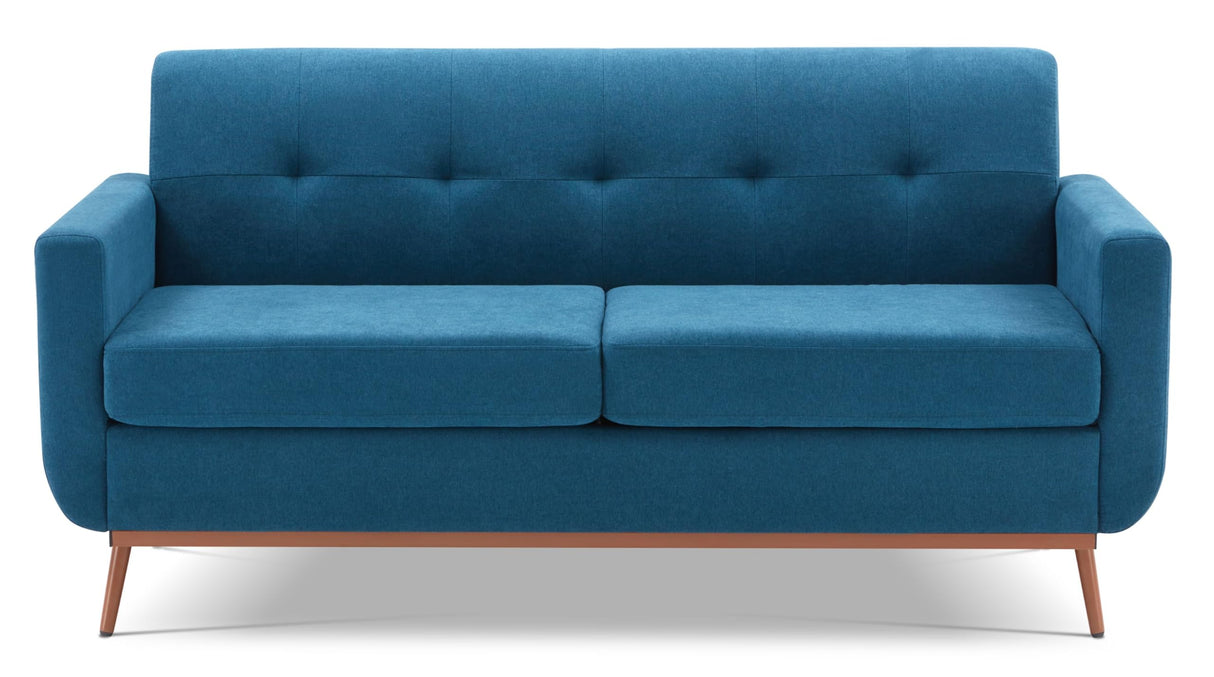 65" W Loveseat Sofa, Mid Century Modern Love Seat Couches