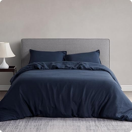 100% Linen Duvet Cover, Pure Natural French Flax Linen with 8 Corner Ties