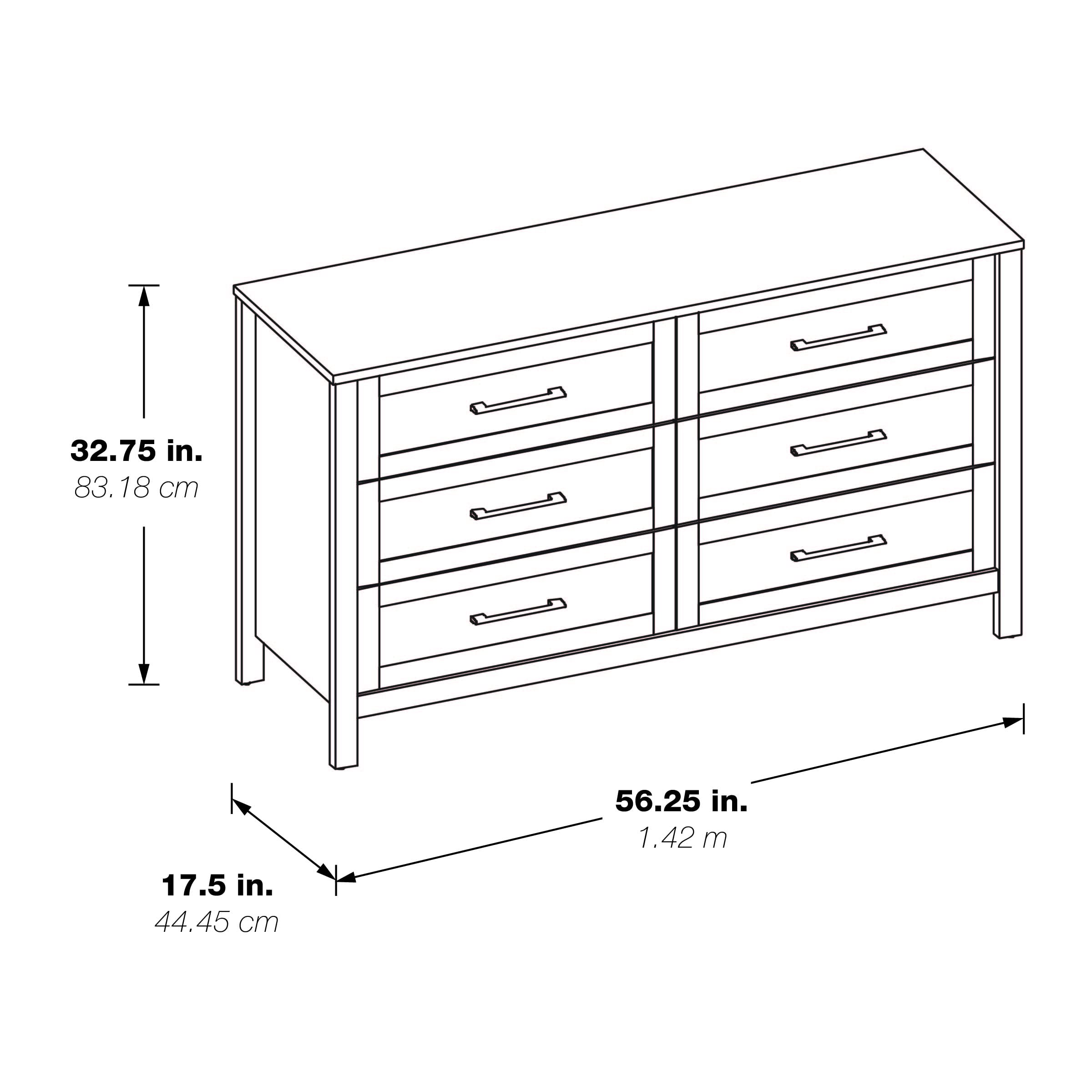Stonebrook 6-Drawer Horizontal Dresser