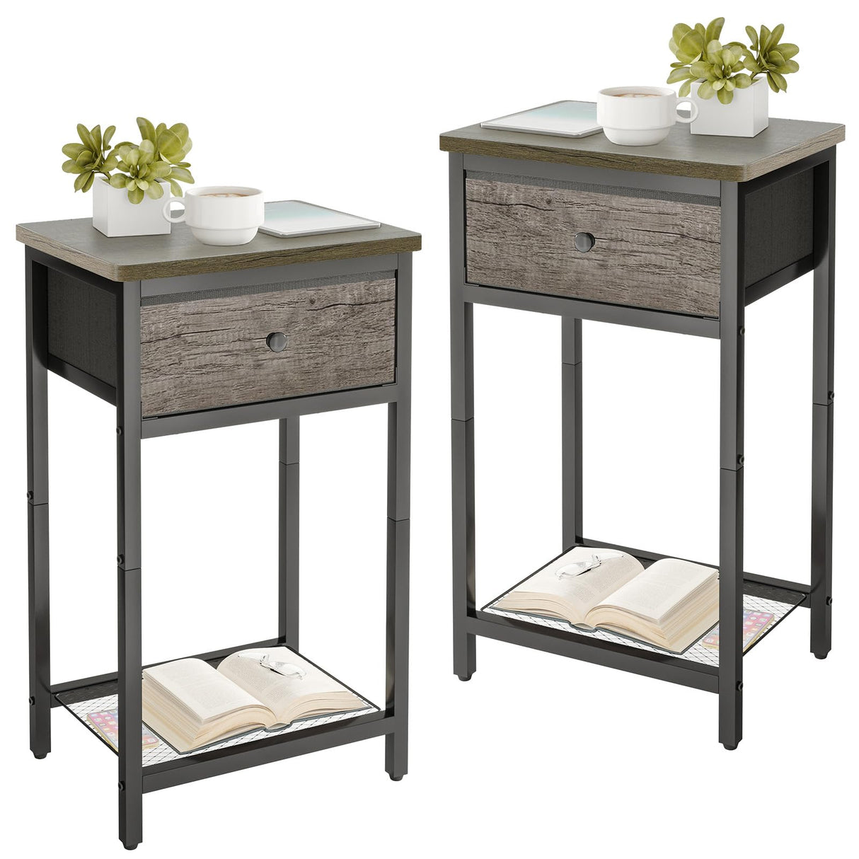 Nightstands Set of 2, End Side Table