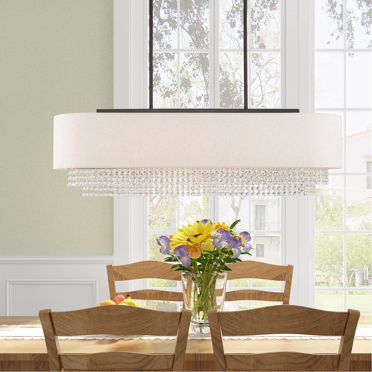 Lighting 51125-92 Carlisle - 41" Five Light Linear Chandelier