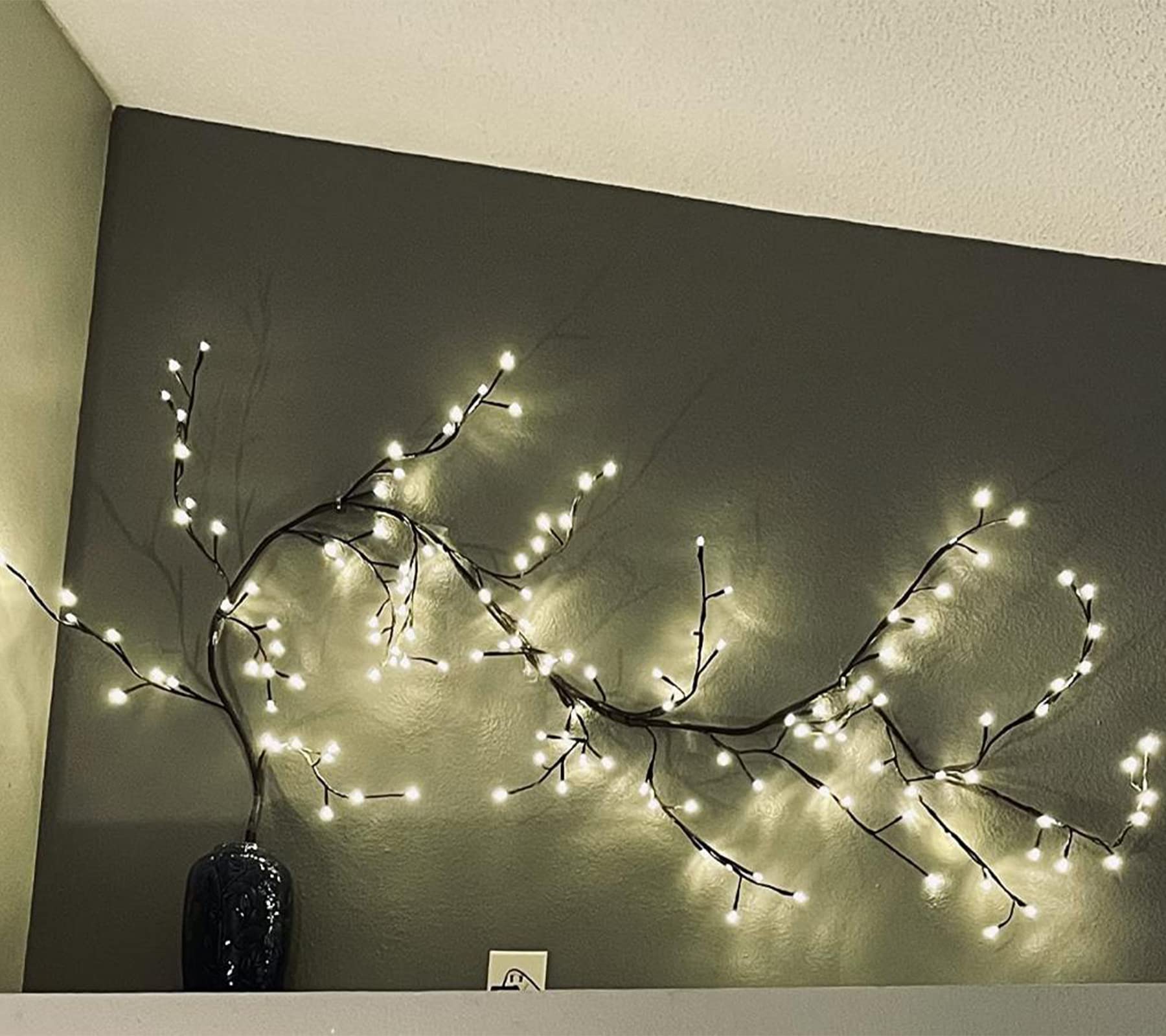 The Lighted Willow Vine Plants for Living Room Decor,LKGOOD Christmas