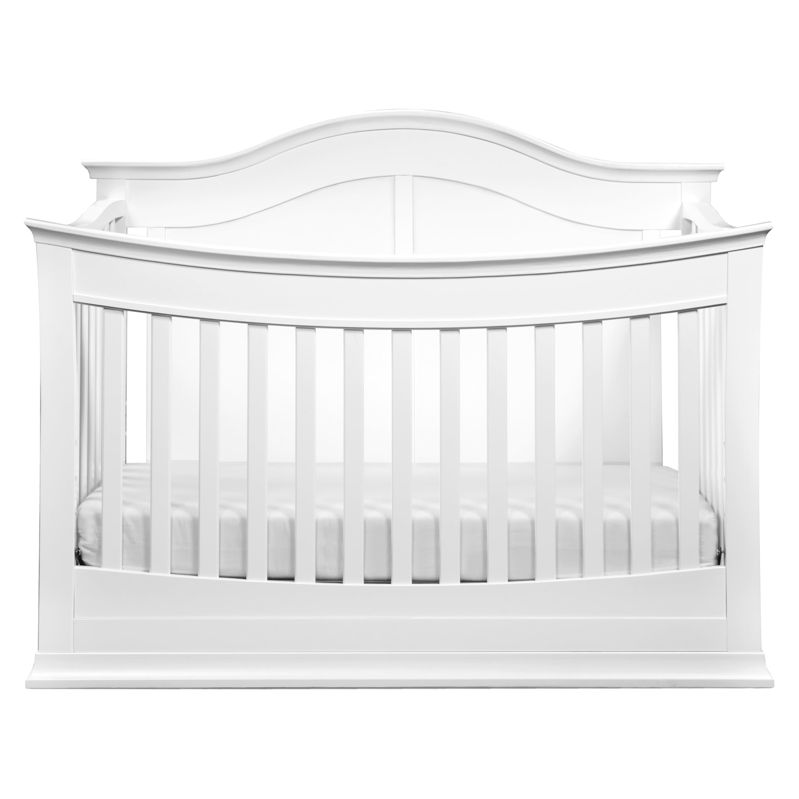Meadow 4-in-1 Convertible Crib in White, Greenguard Gold Certified