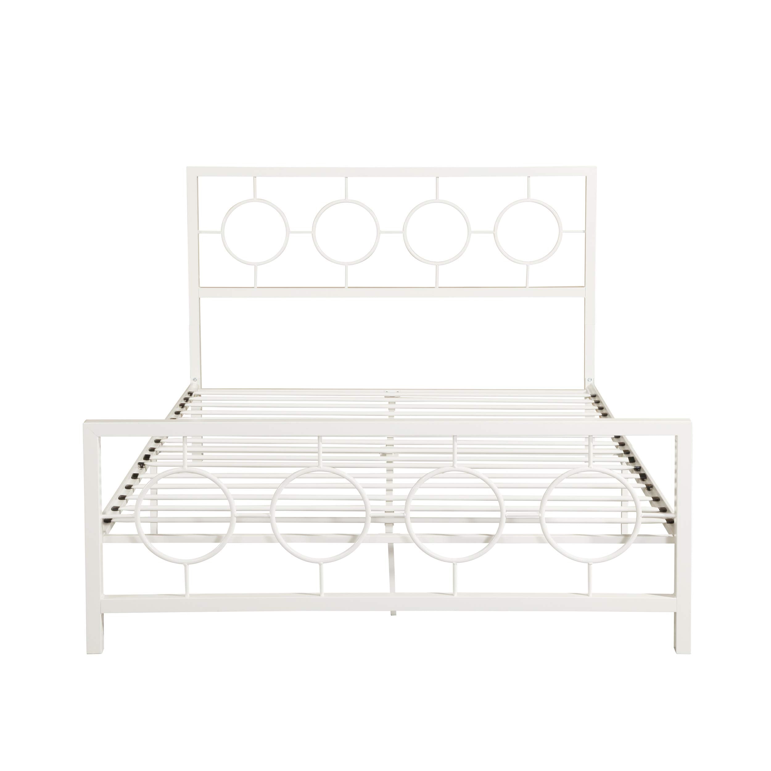 Doris Queen-Size Geometric Platform Bed Frame