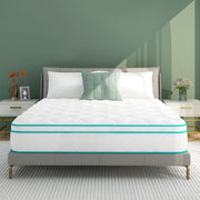 Full Mattress, Medium Firm Hybrid Mattress with Premium Foam and Wrapped Pocket Coils