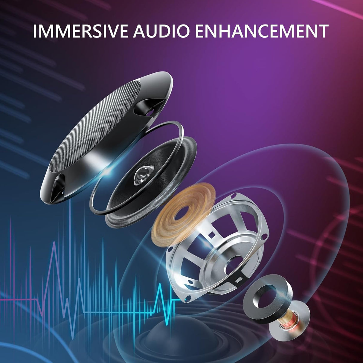 RGB Gaming Chair with Bluetooth Speakers, Massage & Footrest