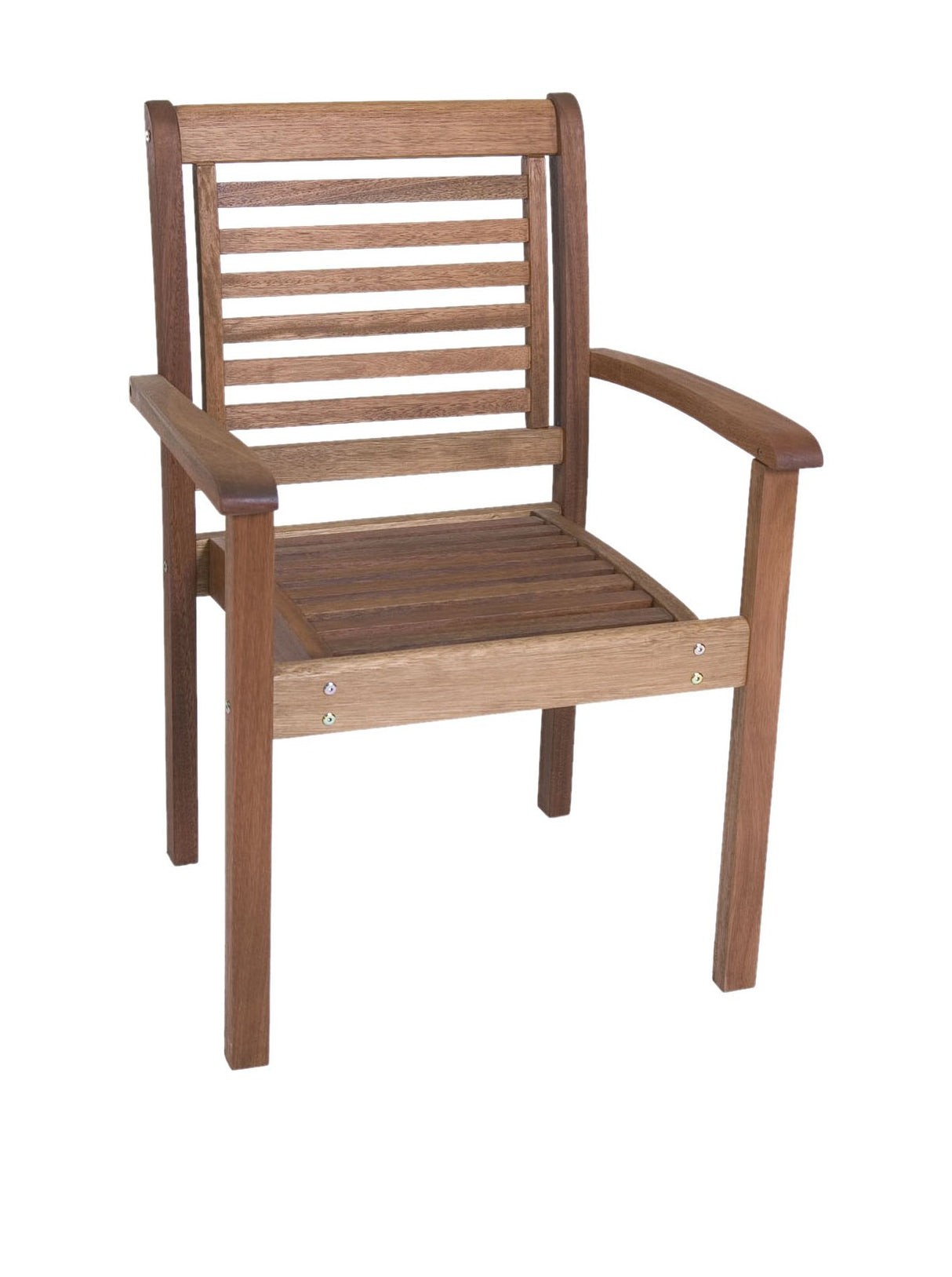 Stackable Eucalyptus Chair Light Brown 23Lx25Wx35H