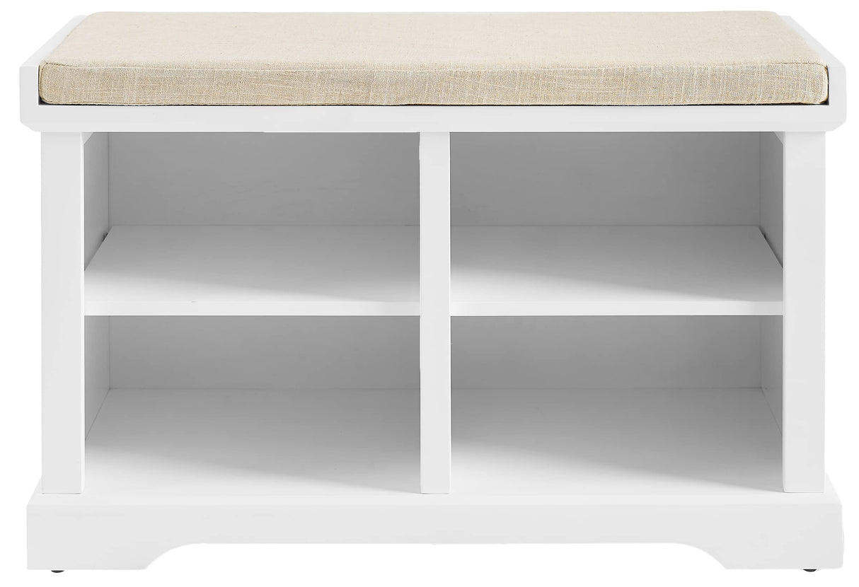 Crosley Furniture Anderson Entryway Storage Bench, White