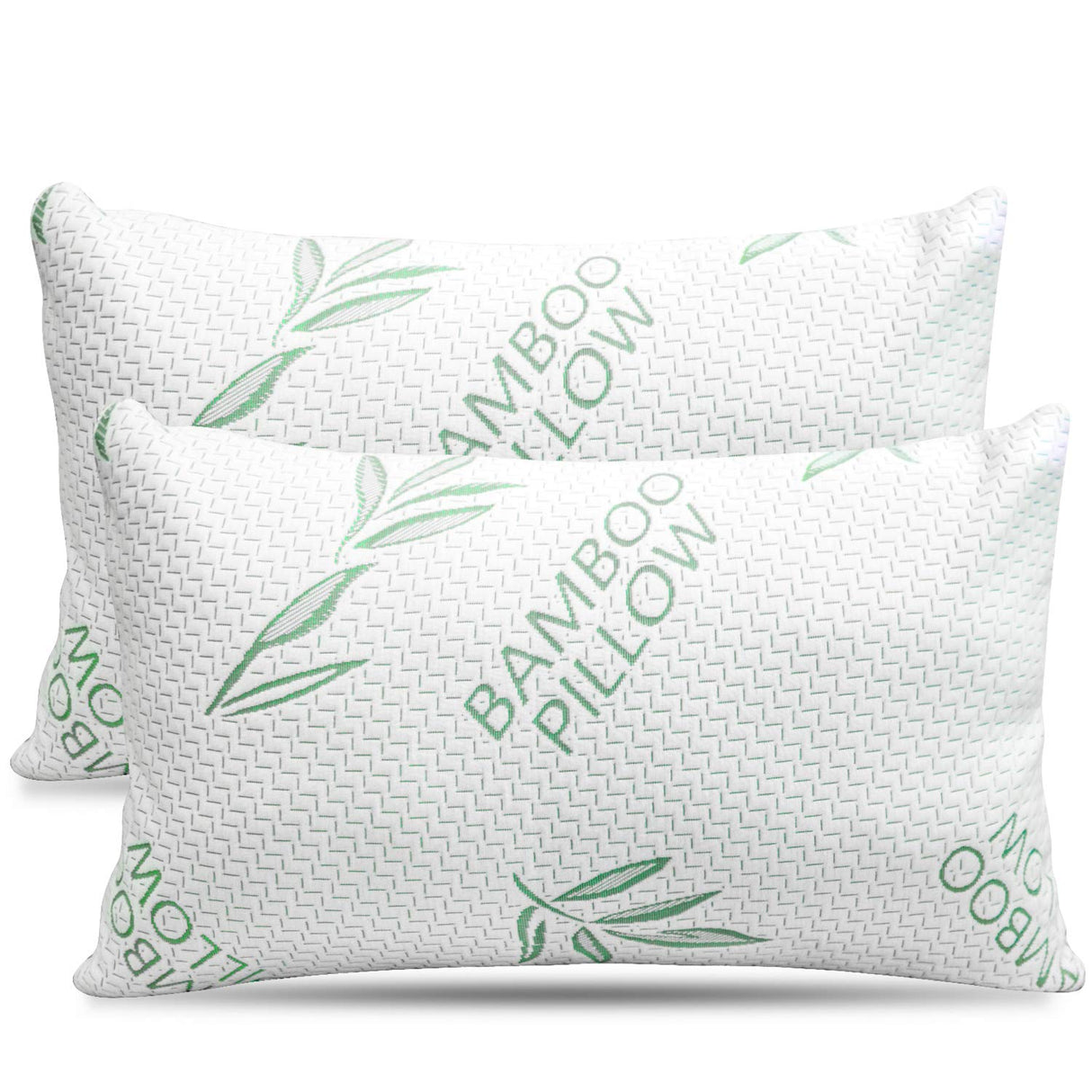 2 Pack King Size Rayon Derived from Bamboo Pillow for