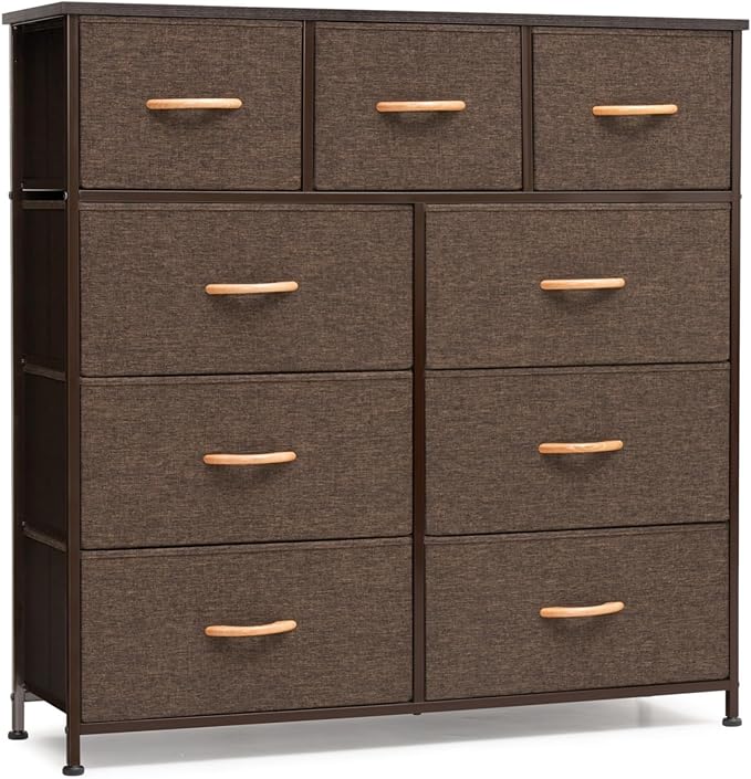 White Dresser, Tall Dresser for Bedroom, Closet Dresser