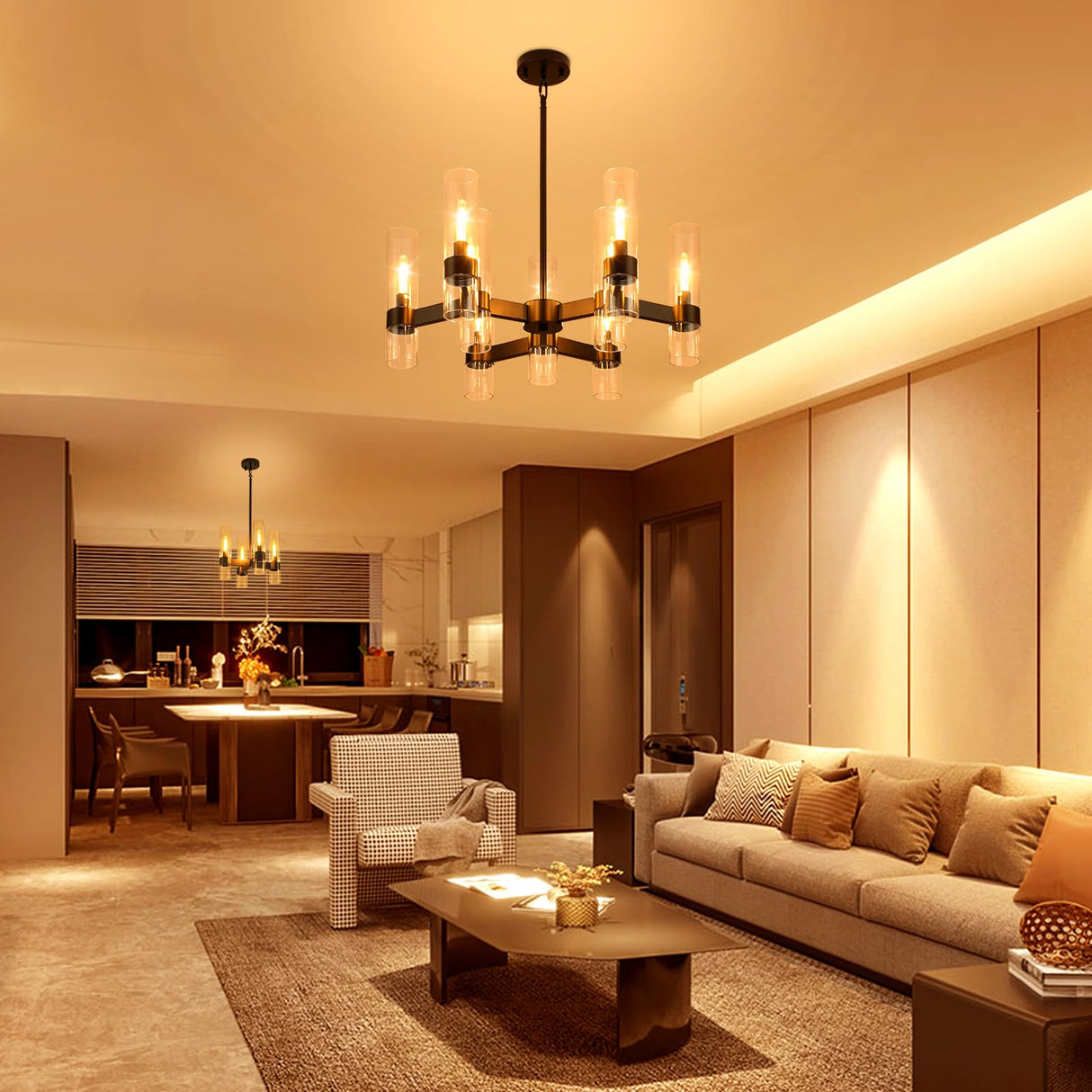 , Modern Farmhouse Chandeliers for Dining Room Light Fixtures Over Table, Kitchen Island