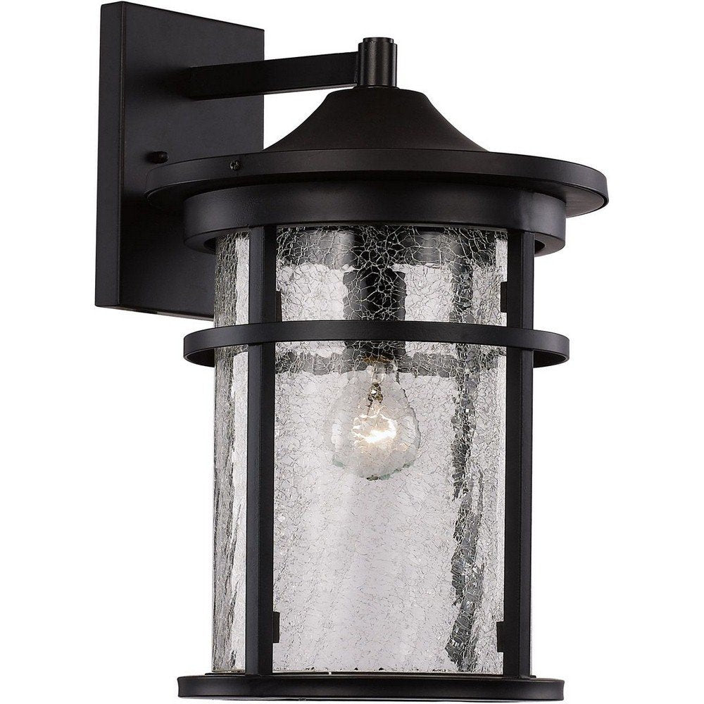 Lighting 40381 BK Outdoor Avalon 14.5" Wall Lantern, Black