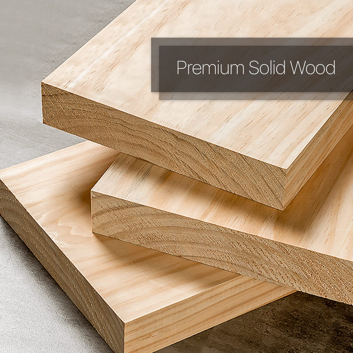 Bookcase with Open Shelves, Solid Wood Storage Organizer Book Shelf Cabinet Display