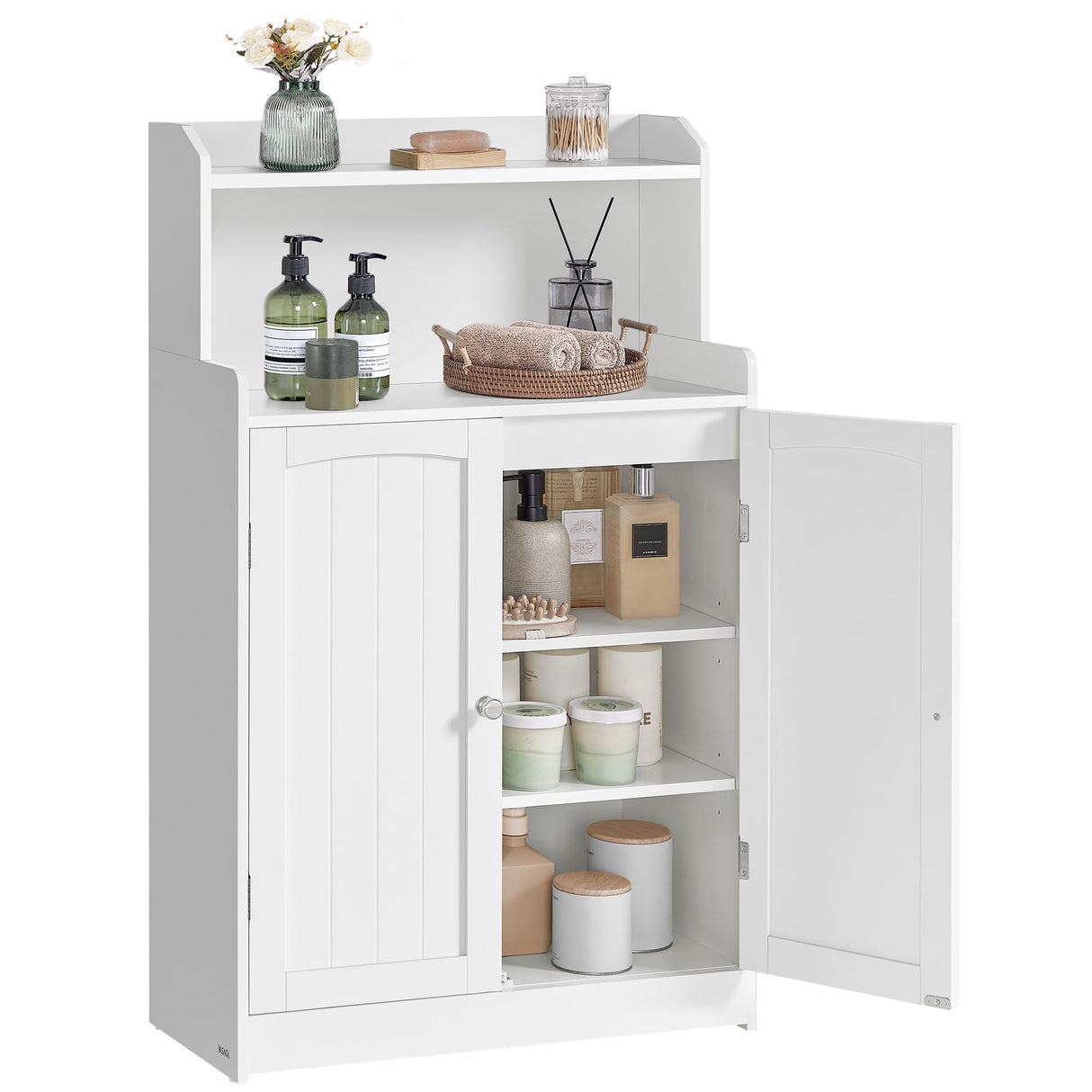 Bathroom Storage Cabinet, Bathroom Floor Cabinet with 2 Doors