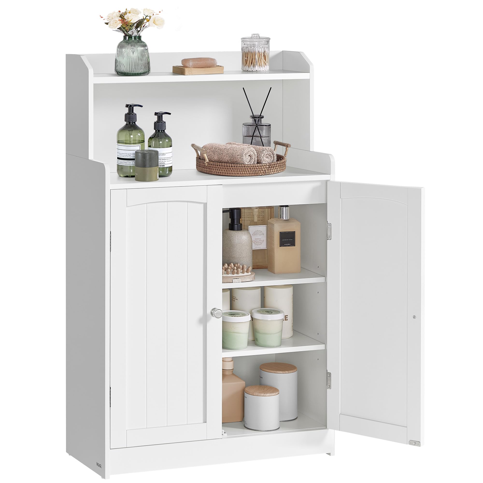 Bathroom Storage Cabinet, Bathroom Floor Cabinet with 2 Doors