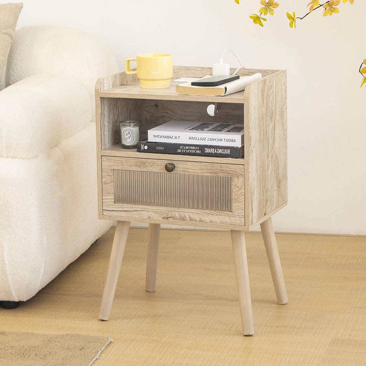 Charging Night Stand Side Tables