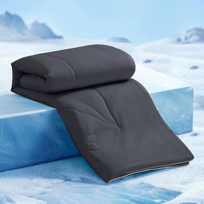 Revolutionary Cooling Comforter Queen Absorb Body Heat to Keep Cool