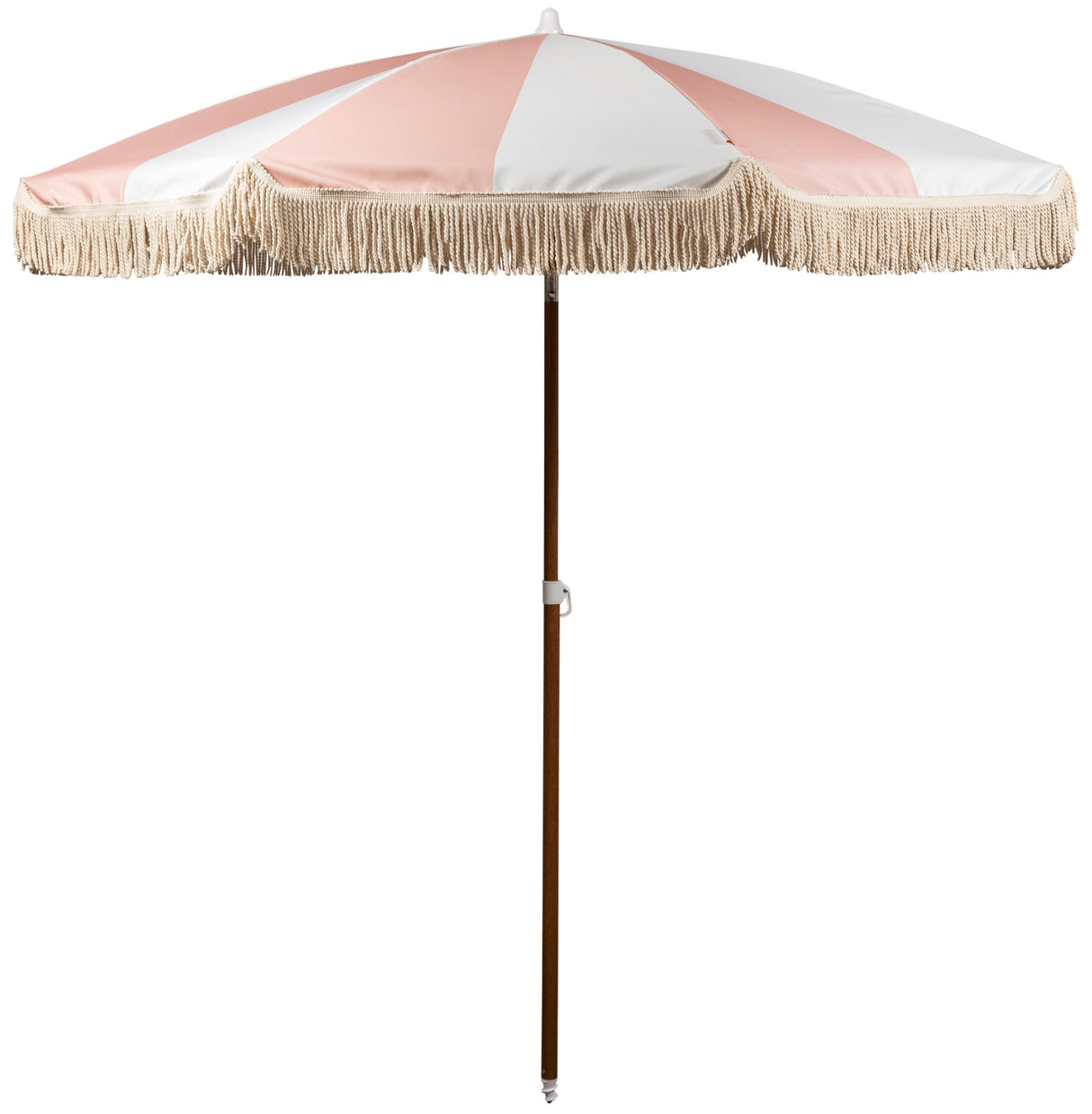 Summerland 6.5 Feet Beach Umbrella with Fringe - Outdoor Umbrella