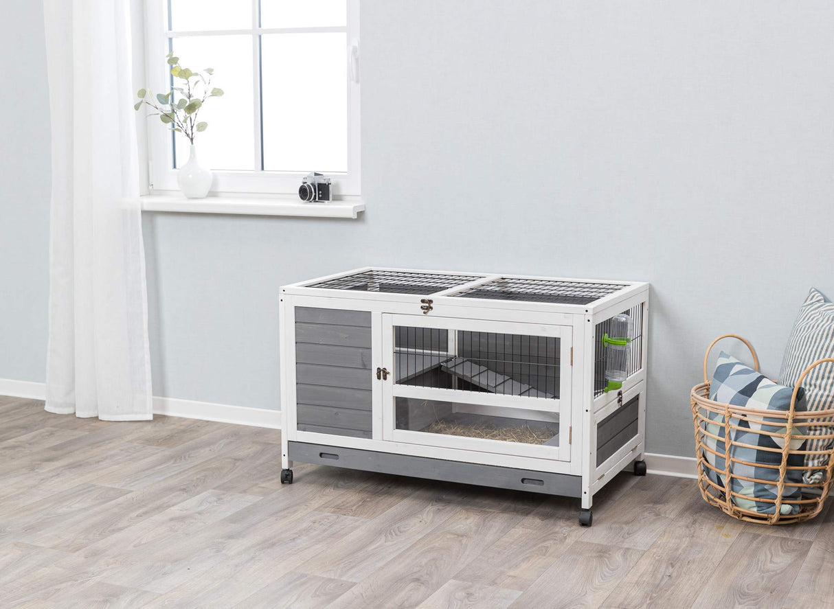 Natura Small Indoor Rabbit Hutch, Pet House for Rabbits and Guinea Pigs