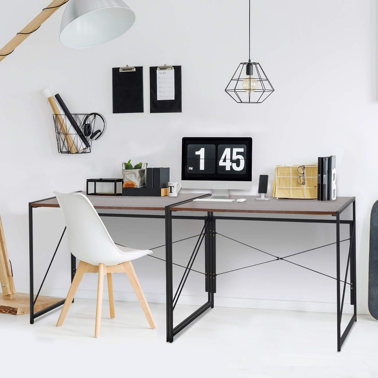 Folding Computer Desk, Writing Study Desks for Home Office