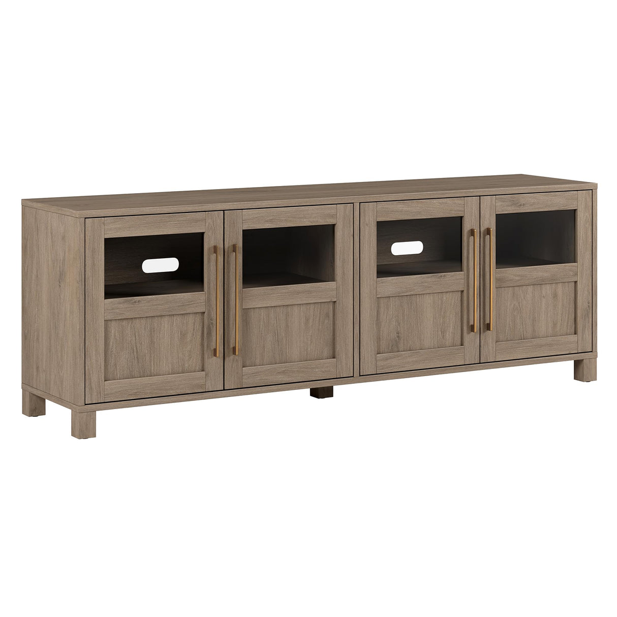 Holbrook TV Television-Stands, 68" Wide, Weathered Gray
