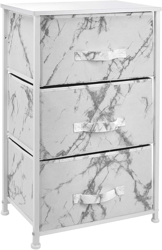 Nightstand with 2 Drawers - Bedside Furniture End Table Night Stand