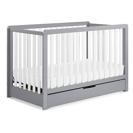 Carter's by DaVinci Colby 4-in-1 Convertible Crib with Trundle Drawer in Walnut