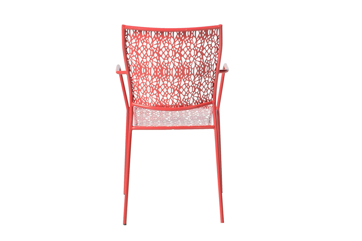 Martini Round Bistro Set, Cherry Pie Finish, 27.5-Inch