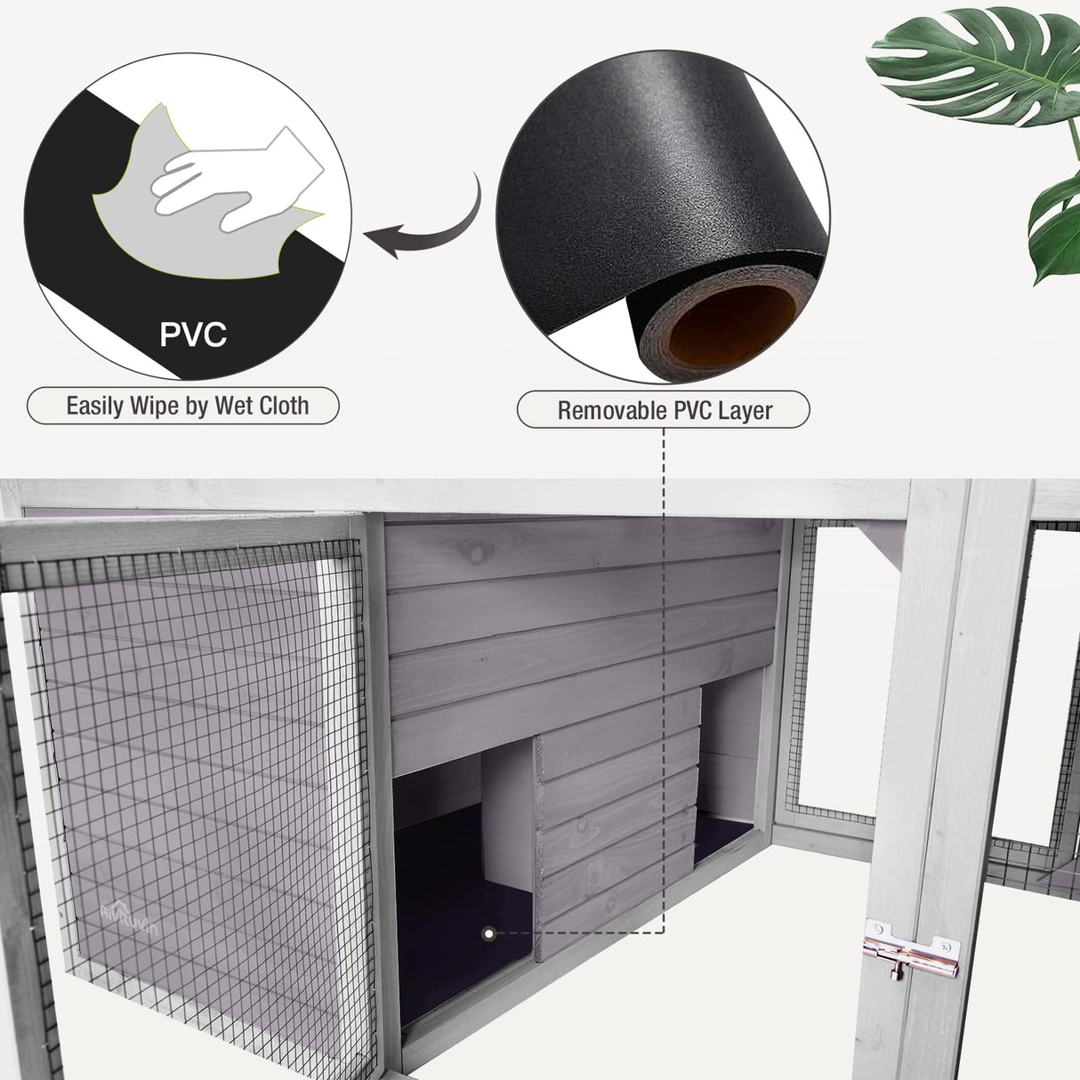 Chicken Coop Large Wooden Rabbit Hutch Indoor Outdoor