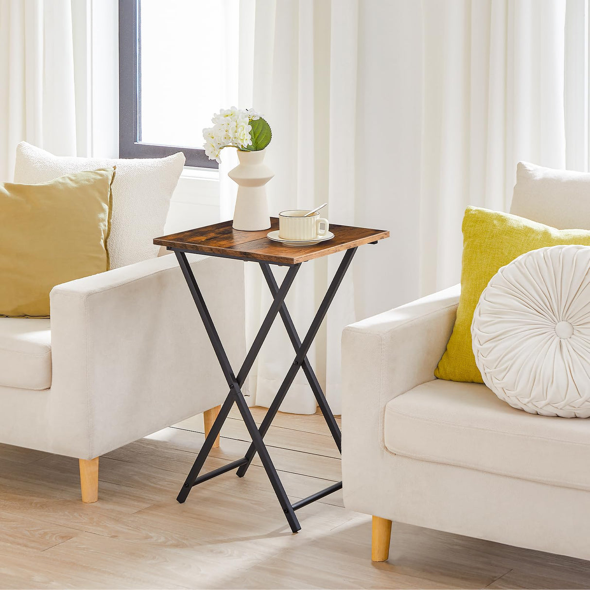 XFold RusticPro Snack Table – Folding TV Tray Table