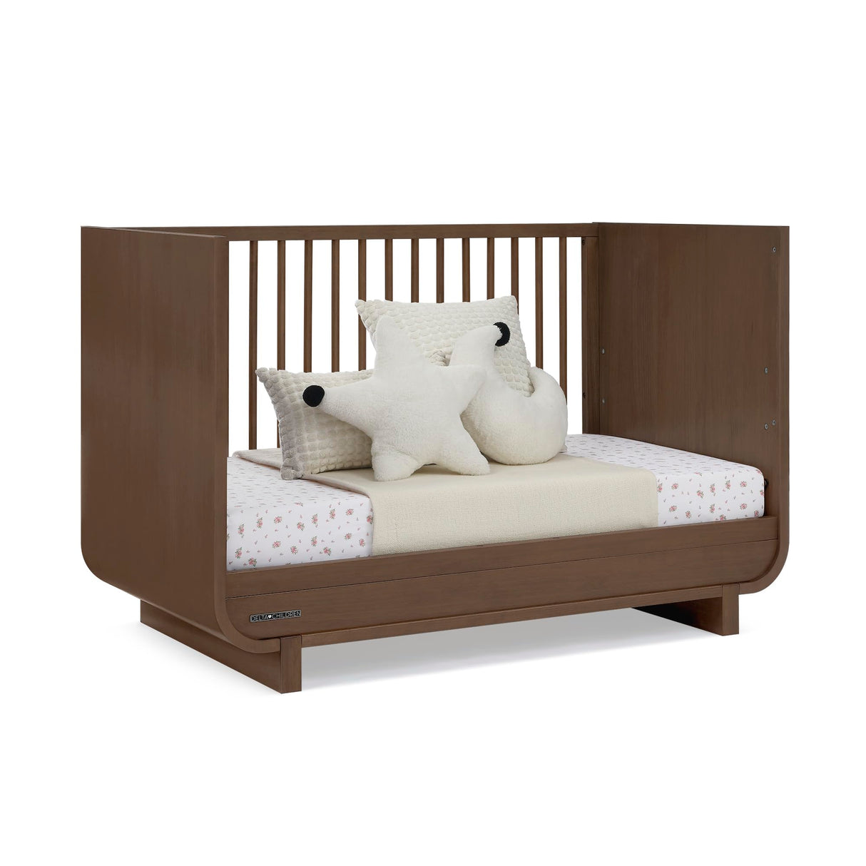 Rhodes 4-in-1 Convertible Crib - Greenguard Gold Certified, Teak Brown