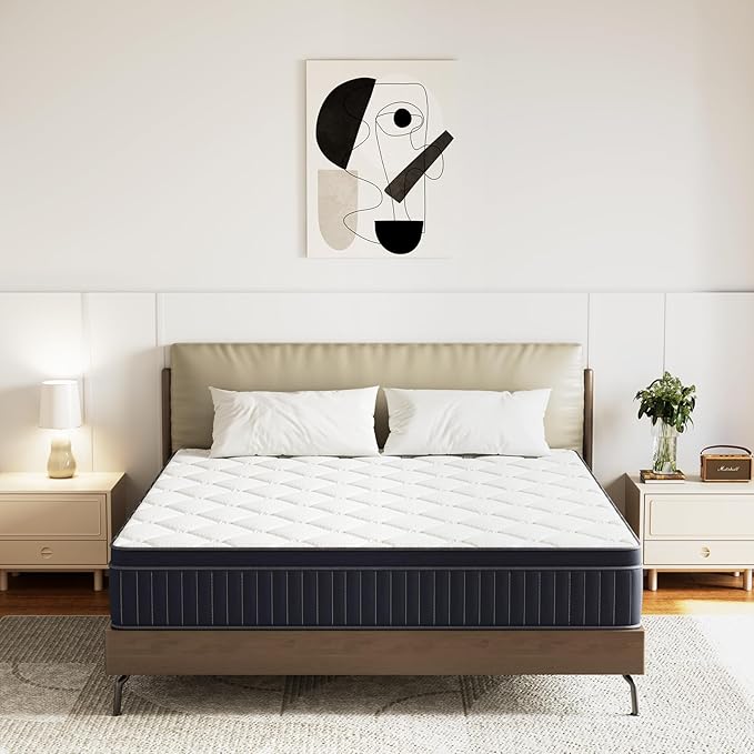 8 Inch Twin Mattress, Medium Hybrid Mattress