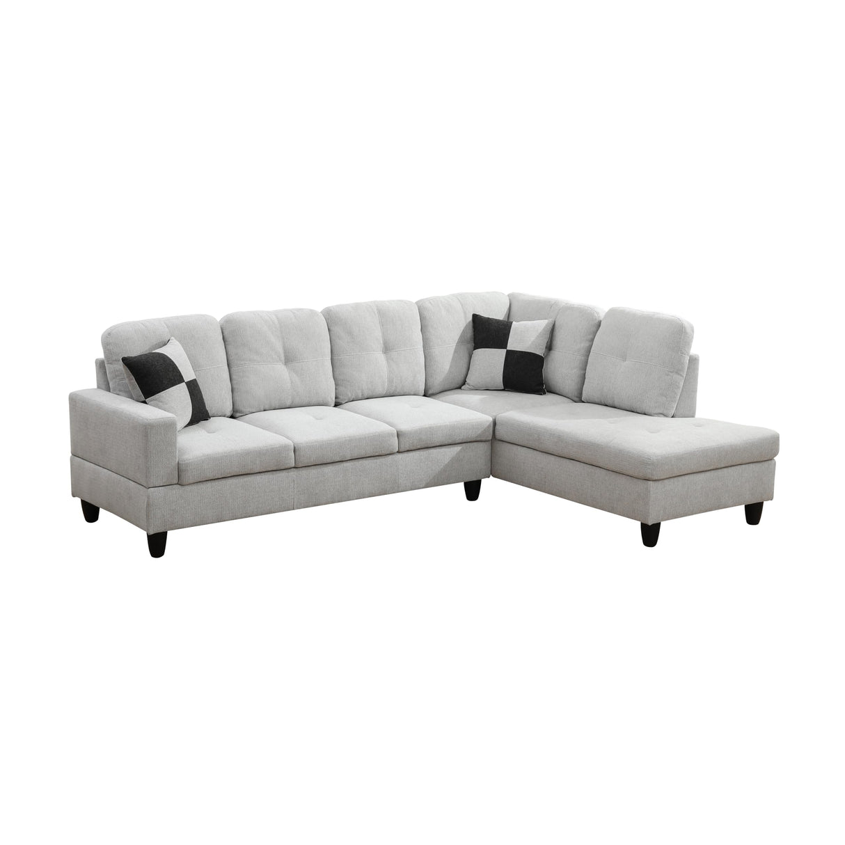 L Shaped Couch Sectional Couch Modern 2 Pieces Sofas for Living Room Upholstered