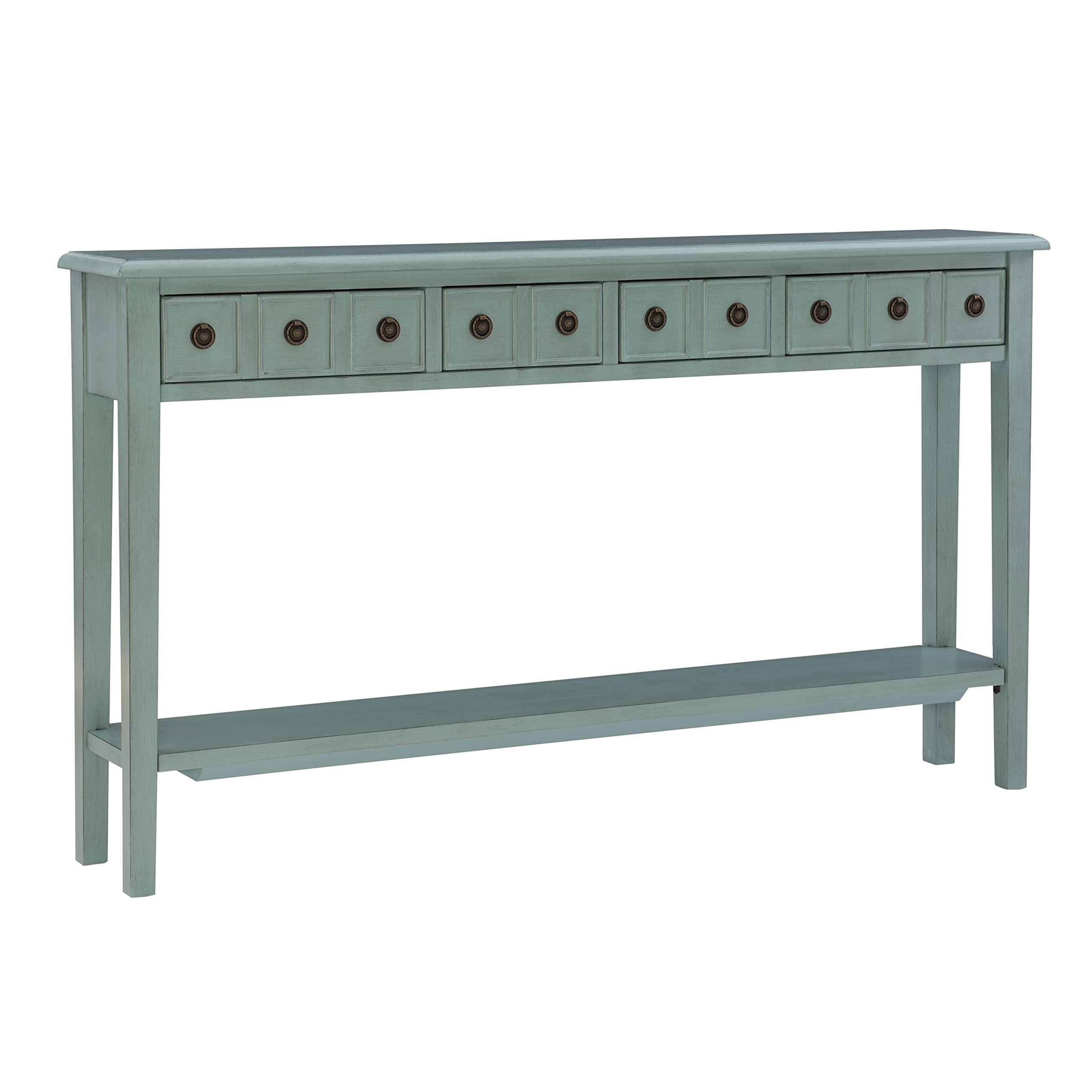 Furniture Sadie Long Console Table, Teal