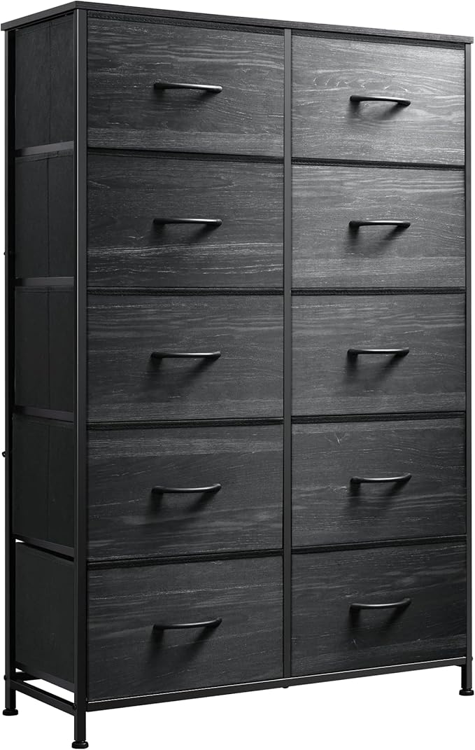 Tall Dresser for Bedroom with 10 Drawers, Chest of Drawers, Dressers Bedroom Furniture