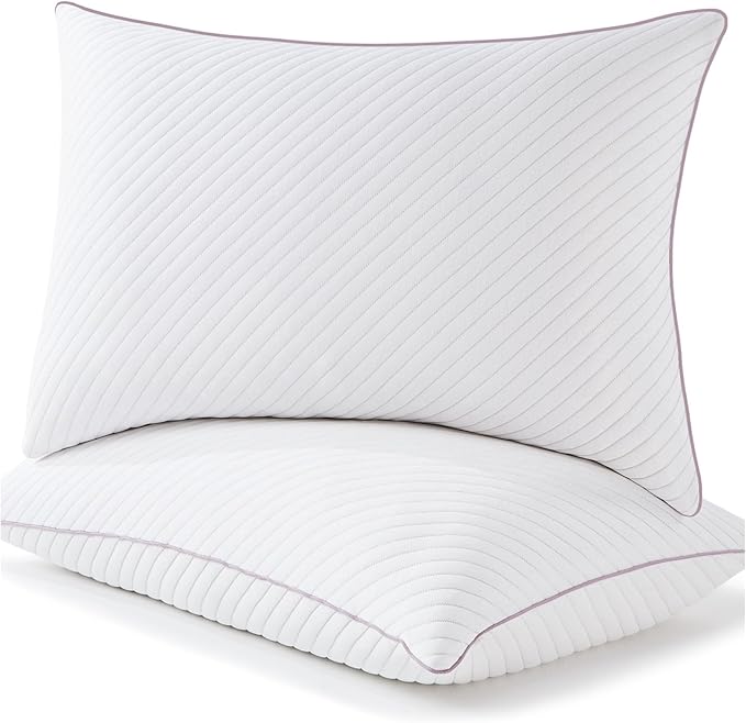 Pillows King Size Set of 2 Cooling Shredded Memory Foam Pillows