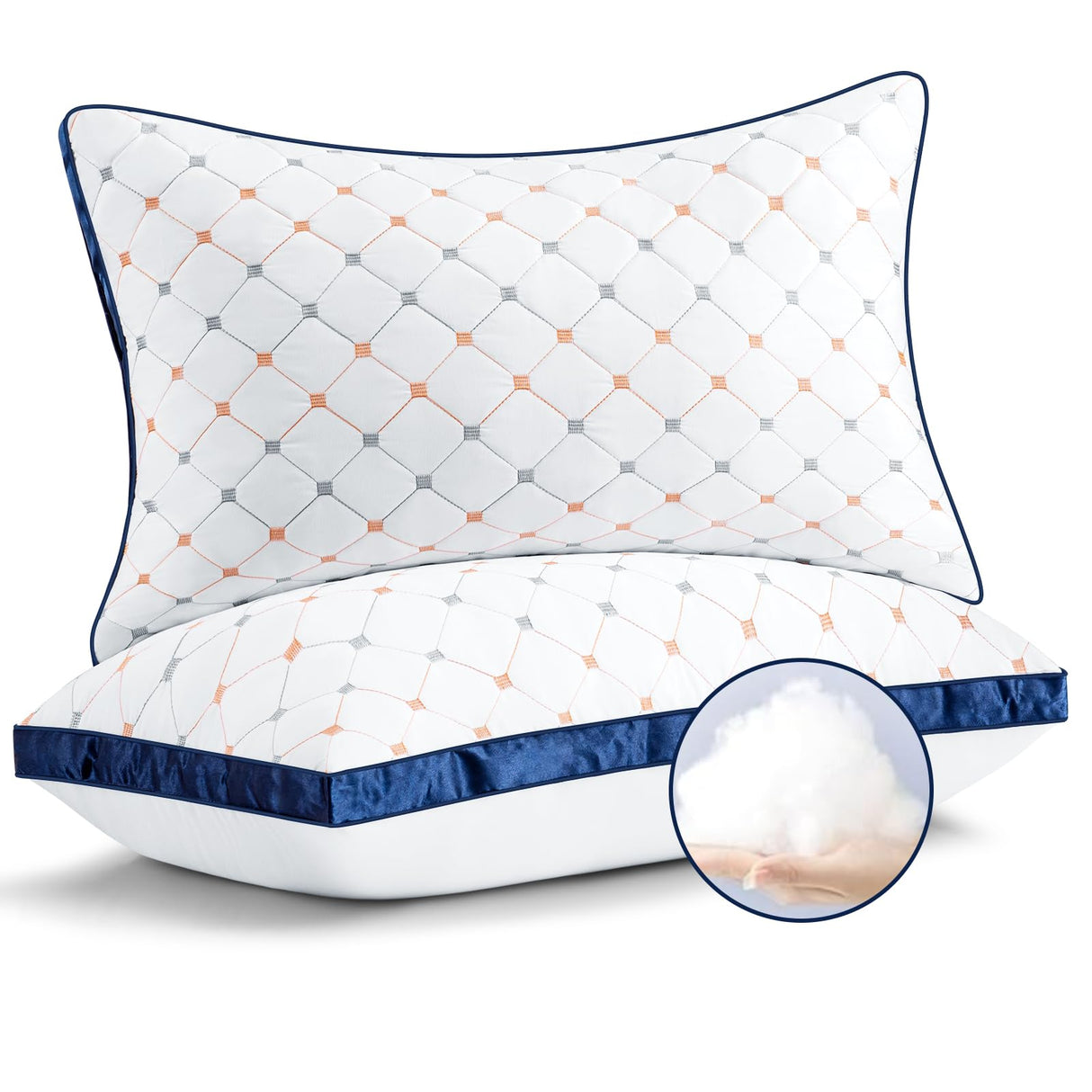 Pillows Set of 2, Luxury Hotel Quality Bed Pillows Standard Size 2 Pack